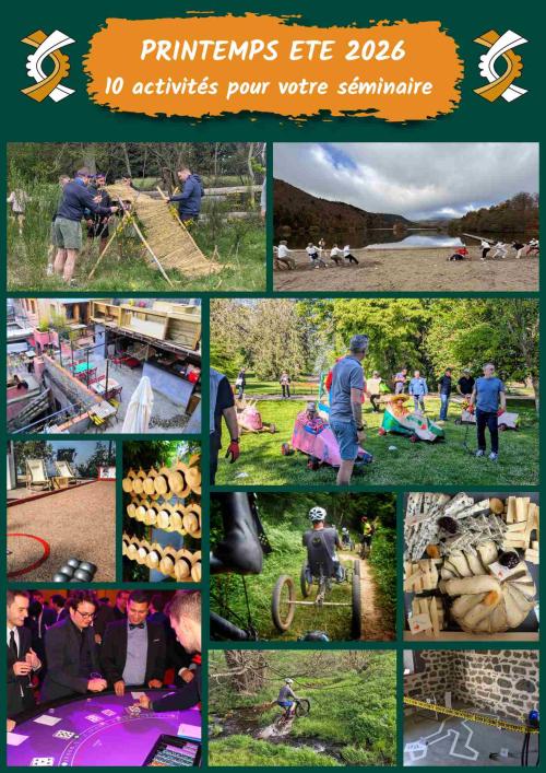 Printemps été 2026 : 10 activités de séminaire à faire en Auvergne